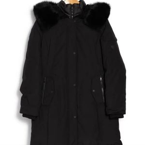 Genuine Dyed Fox Fur Trim Faux Fur Hood Lined Heavyweight Parka1 MADISON